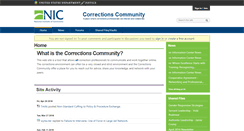 Desktop Screenshot of community.nicic.gov